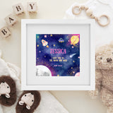 I love you to the Moon and Back Pink - Littlebee Prints