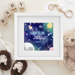 I love you to the Moon and Back Blue - Littlebee Prints