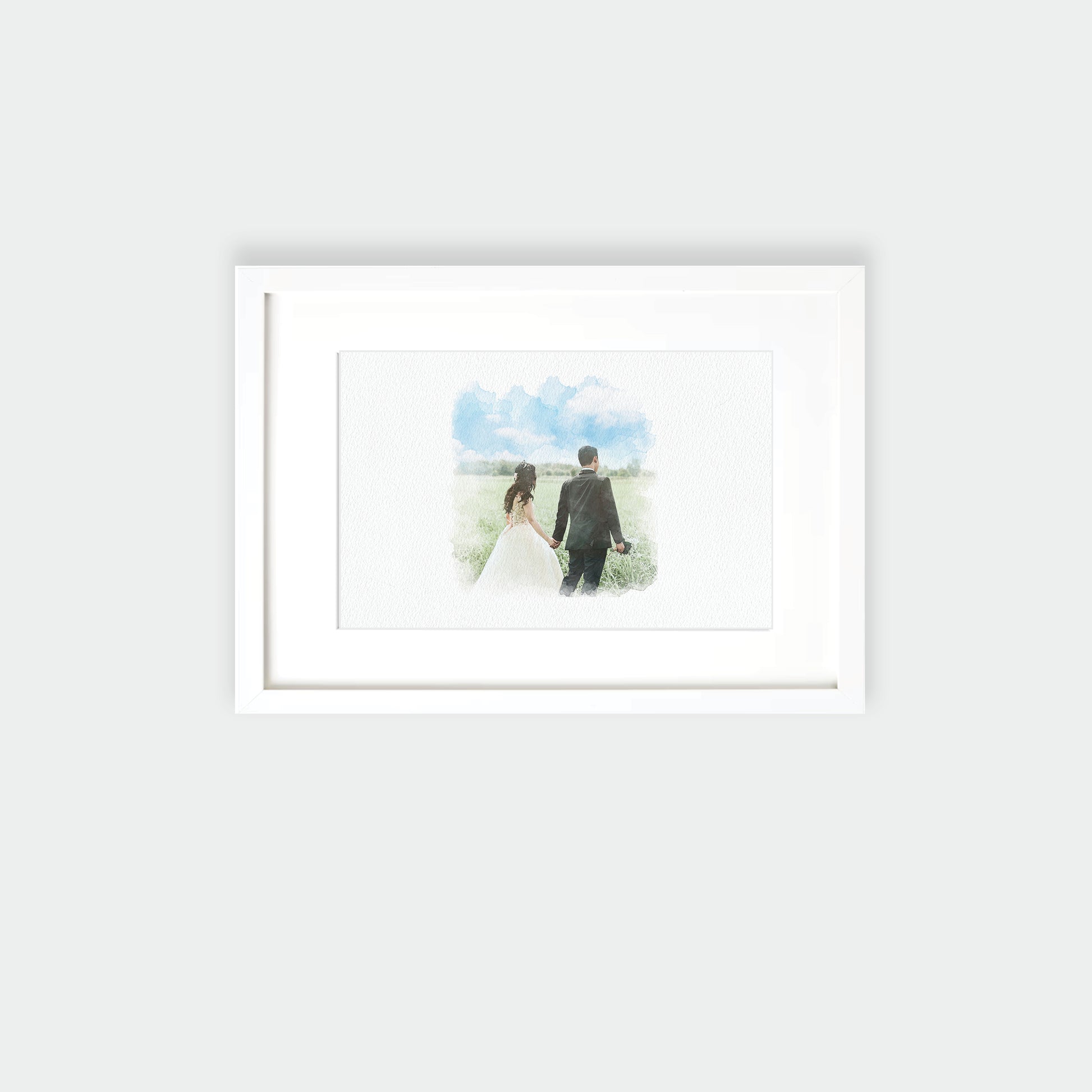 Watercolour Style Portrait Print - Littlebee Prints