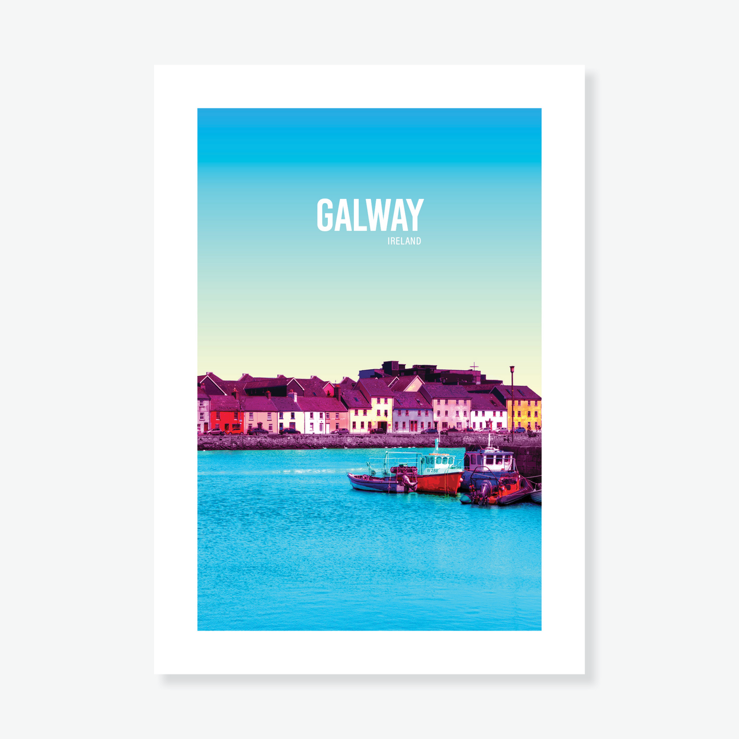 Galway Blue Sky A4 Print - Littlebee Prints