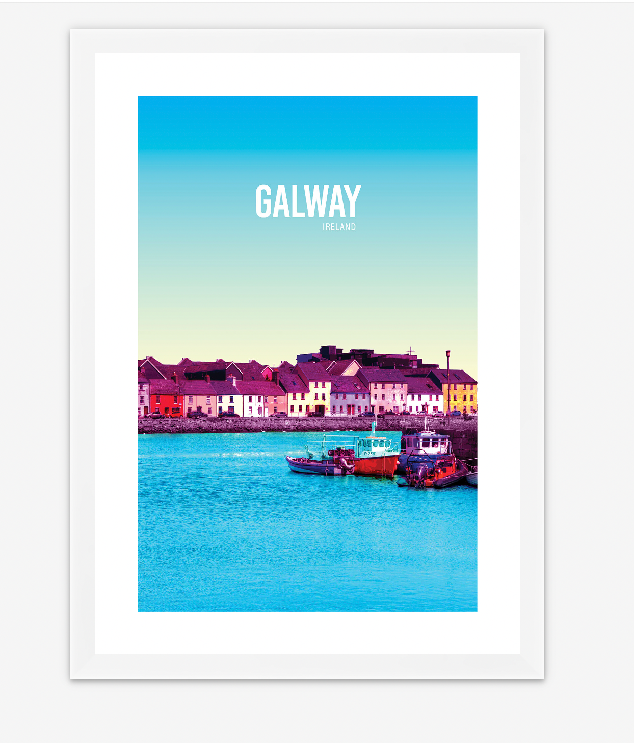 Galway Blue Sky A4 Print - Littlebee Prints