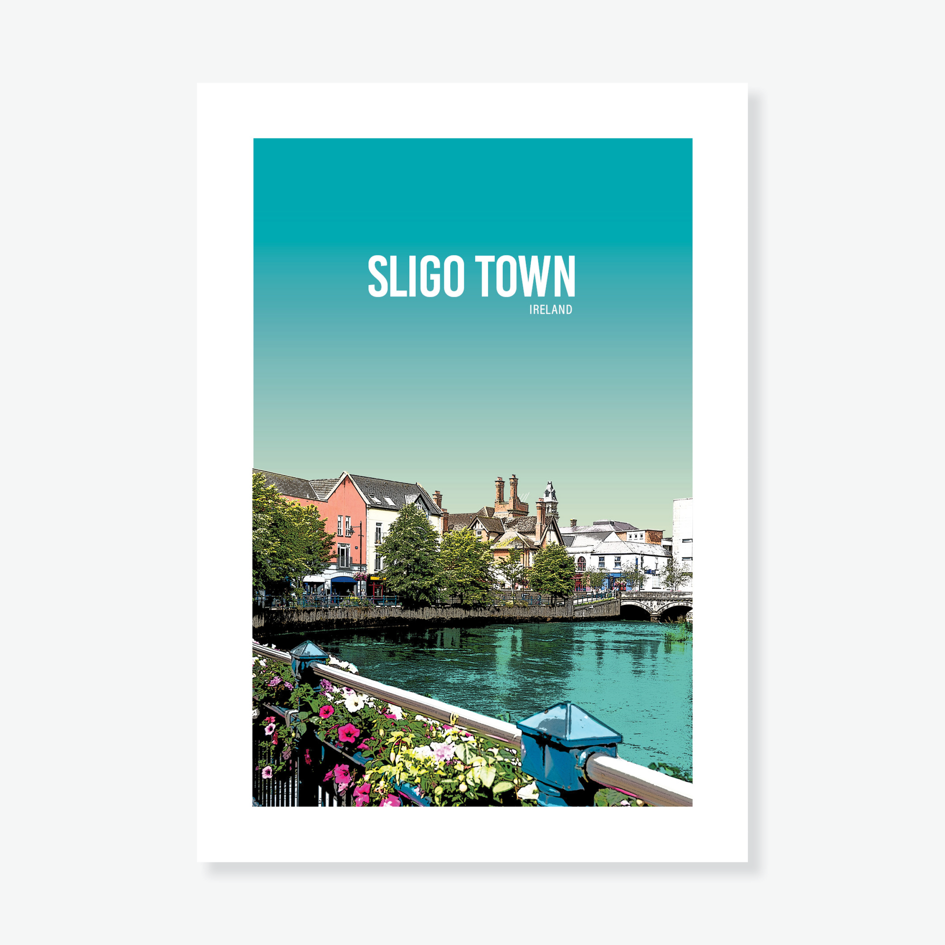 Sligo Town Blue Sky A4 Print - Littlebee Prints